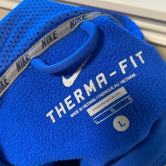 MENS NIKE therma-fit hoodie sweatshirt size L - Picture 3 of 3
